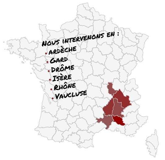 Carte des départements